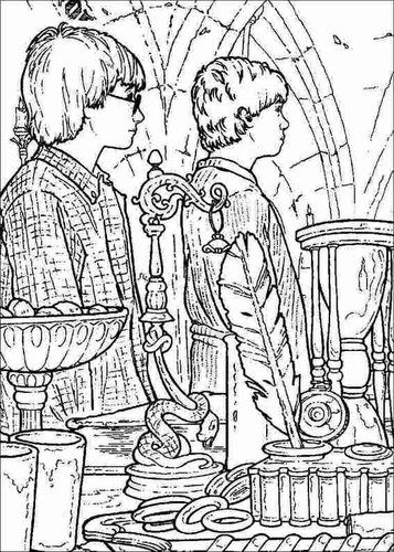 Desenhos para Colorir do Harry Potter - O Mundo Das Crianças