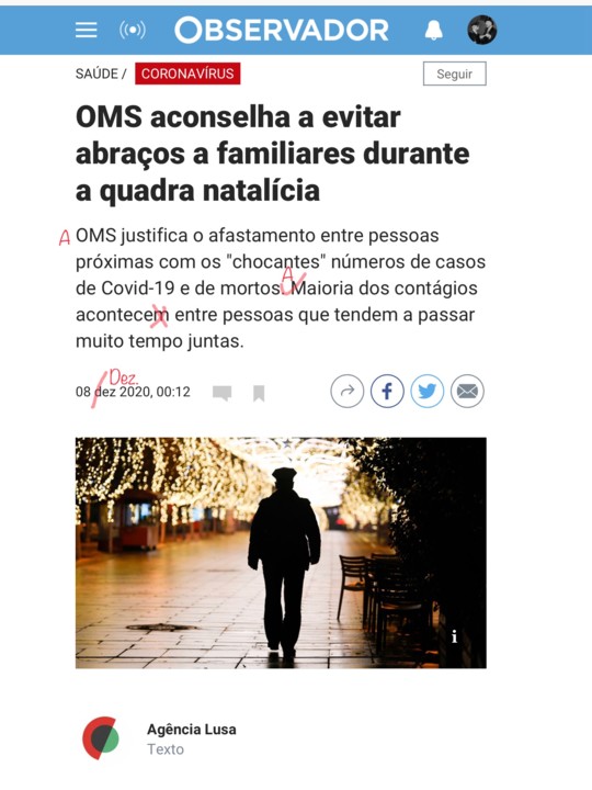 Observidor/brasiLusa, dia de Nossa Senhora da Conceição de 2020