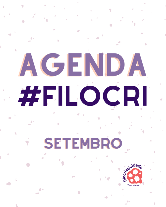 imagem com fundo branco com a frase agenda #filocri