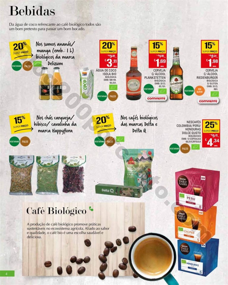 antevisão folheto promoções Continente Bio e Saudável 3a30jul