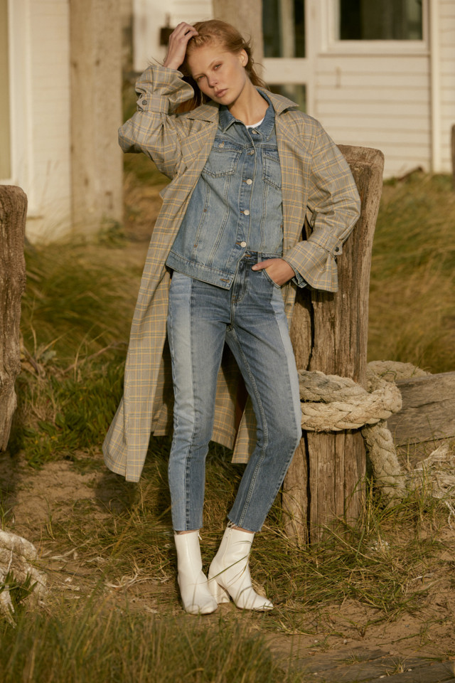 Coat E40, Denim Jacket E19, T-shirt E3.50, Jeans E