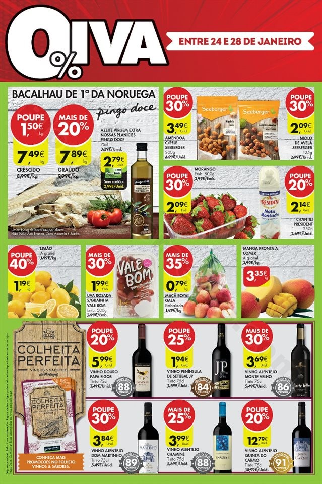 Antevisão Folheto Pingo Doce Fim Semana 24a28 jan