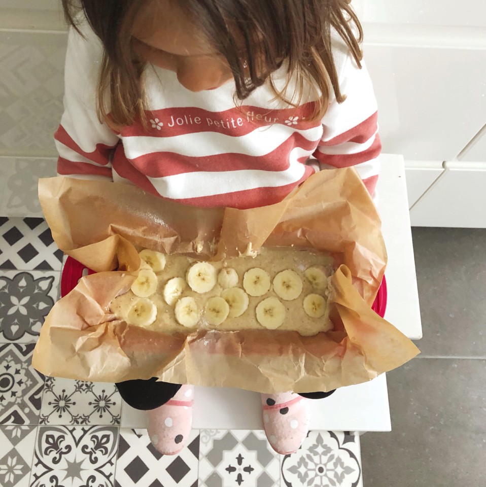 alimentação crianças receita pão de banana