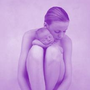 anne_geddes_naked_mother_baby_asleep_on_knees_purp