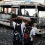 Autocarro incendiado gangue Comayagua, Honduras