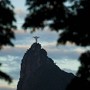 Amanhecer Cristo Redentor visto na manh&atilde; desta se